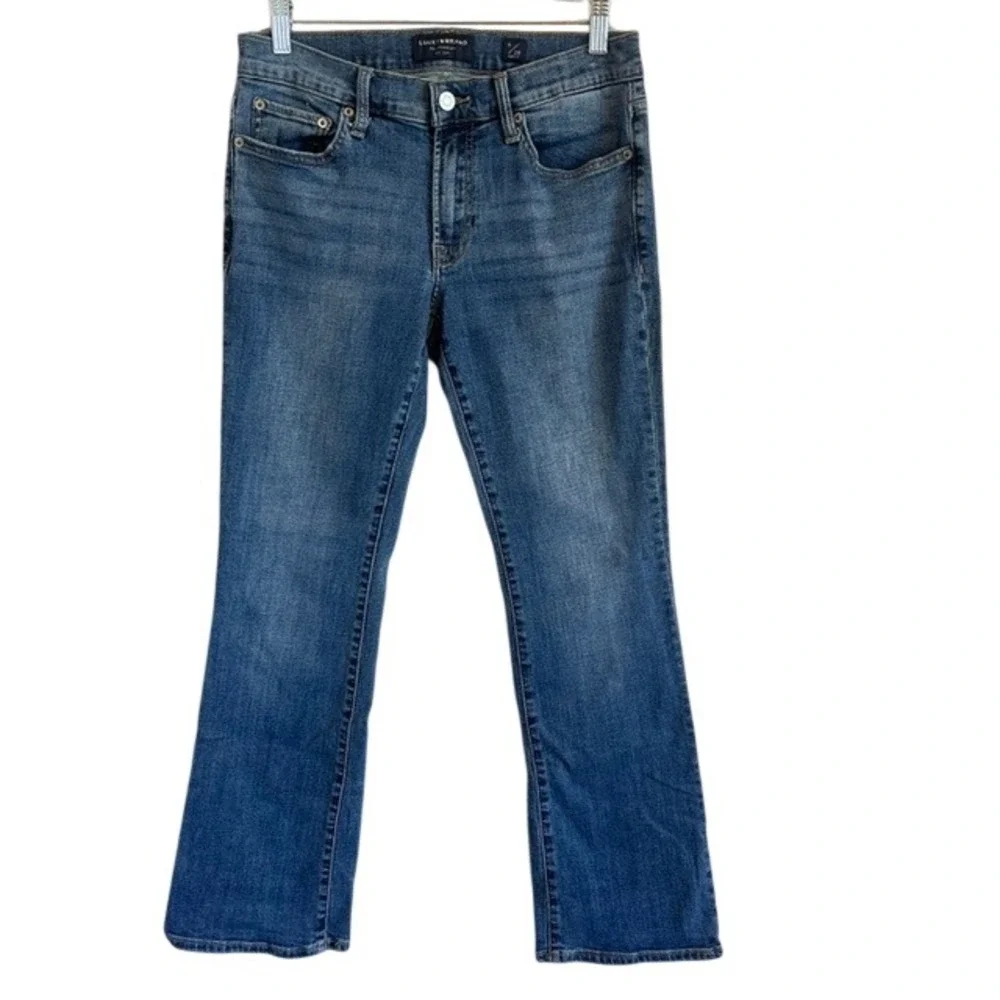 Lucky Brand Women's Sweet Boot Ankle Denim Blue Stretch Jeans 6/28